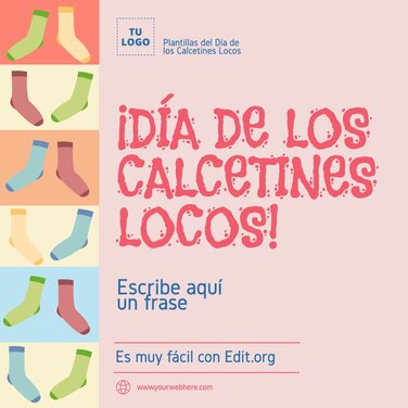 Edita un folleto de Calcetines Locos