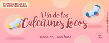 Edita un folleto de Calcetines Locos