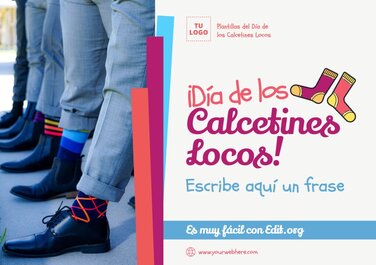 Edita un folleto de Calcetines Locos