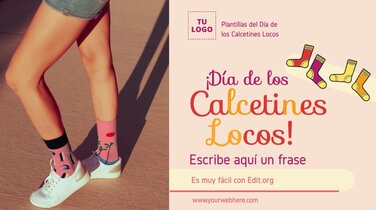 Edita un folleto de Calcetines Locos