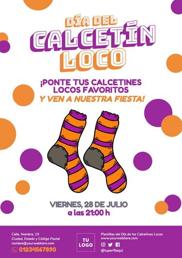 Edita un folleto de Calcetines Locos