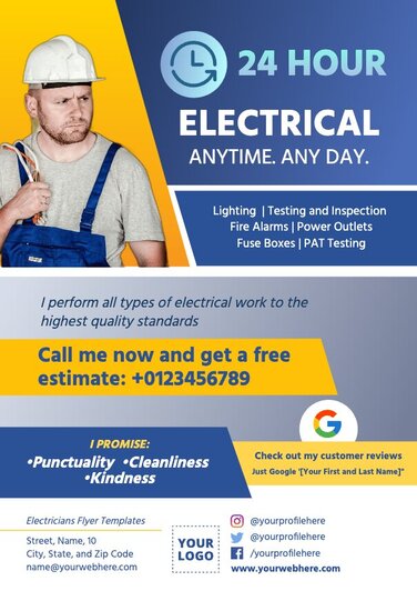 Edit an Electrician poster