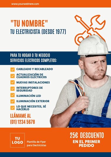 Edita un banner de Electricistas