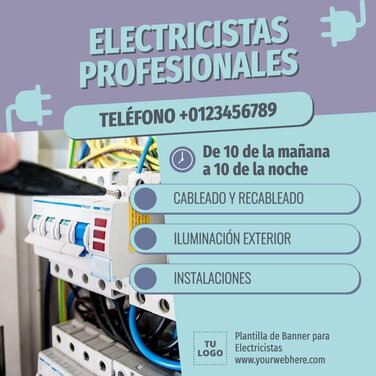 Edita un banner de Electricistas