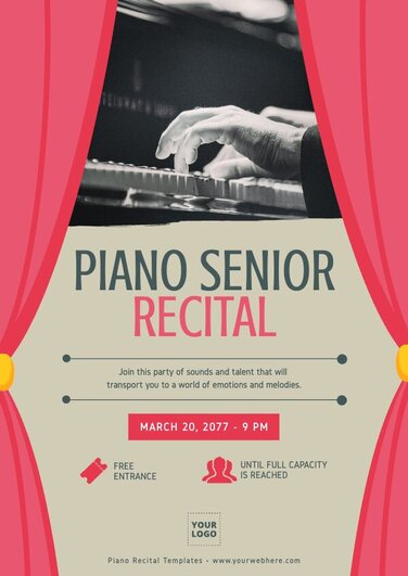 Edit a Recital flyer