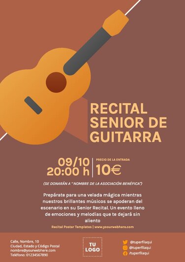 Edita un cartel de Recital