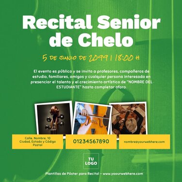 Edita un cartel de Recital