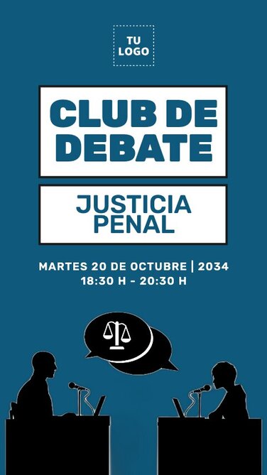 Edita un flyer de Debate