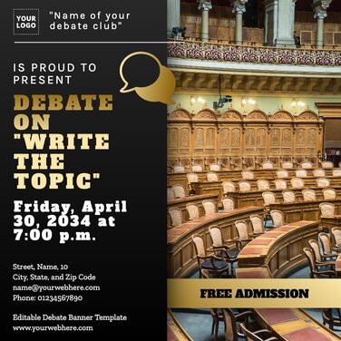 Edit a Debate banner