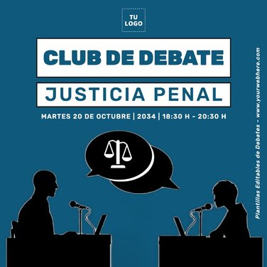 Edita un flyer de Debate