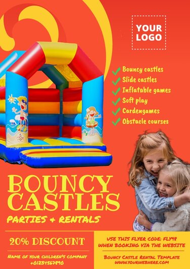 Edit a Bouncy Castle flyer