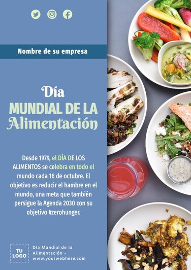 Edita un banner del Día de la Alimentación