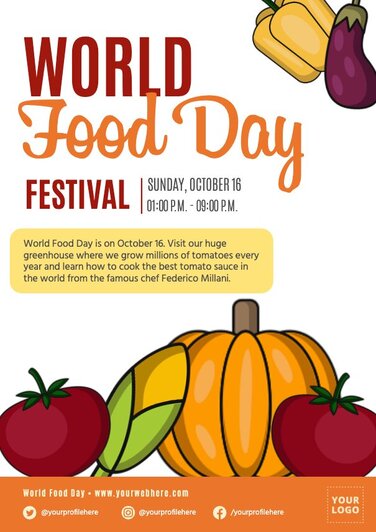 Edit a Food Day design
