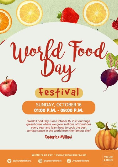 Edit a Food Day design