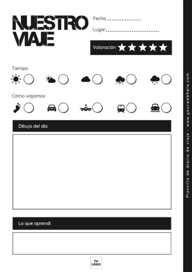 Crea Fichas De Diario De Viaje Con Plantillas