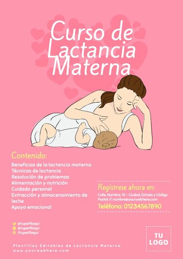 Edita un flyer sobre Lactancia