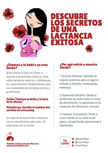 Edita un flyer sobre Lactancia