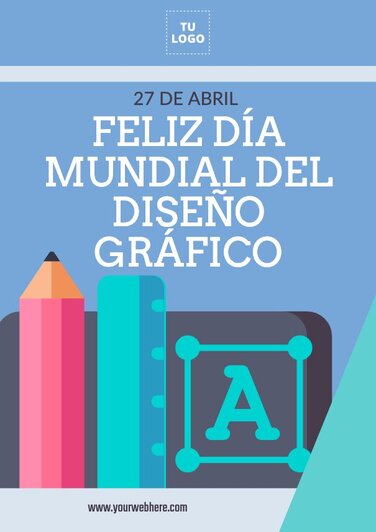 Edita diseños para el Día Mundial del Diseño Gráfico