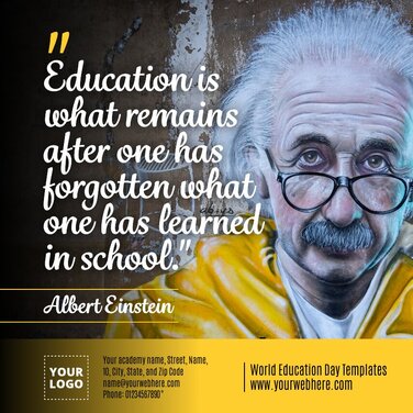 International Day of Education Poster Templates