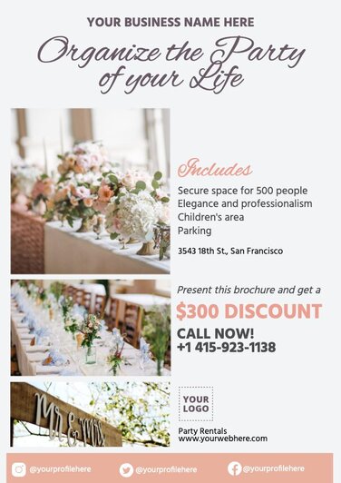 Edit a wedding planner template