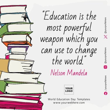 International Day of Education Poster Templates