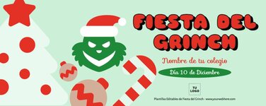 Edita una invitación del Grinch