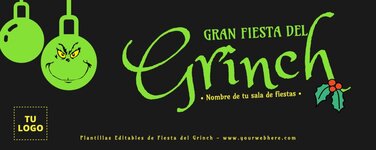 Edita una invitación del Grinch