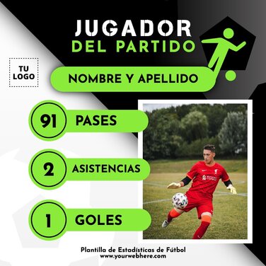 Plantillas Para Estadísticas De Fútbol Editables