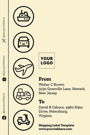 Free Printable Shipping Label Templates