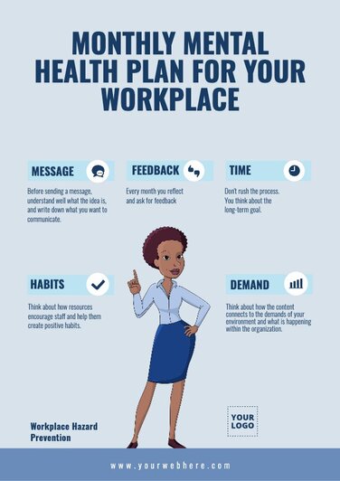 Customize printable mental health awareness posters online