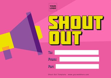 Edit a Shout Out banner