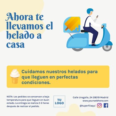 Edita un diseño para heladerías