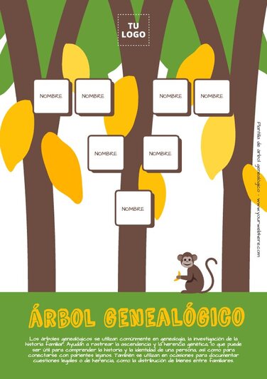 Diseña Tu Árbol Genealogico Con Plantillas 8651