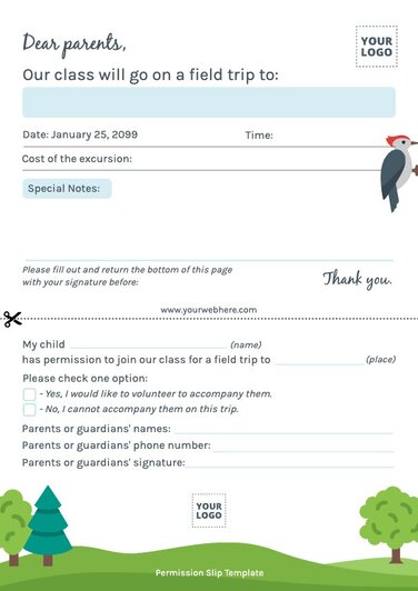 Edit a Permission Slip sample