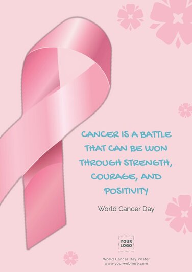 Editable World Cancer Day Poster Templates