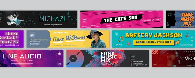 Free Soundcloud banner templates