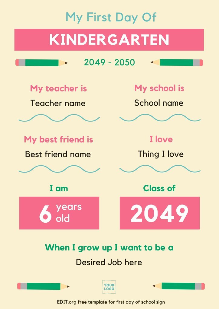 Printable Editable First Day Of School Templates vrogue.co