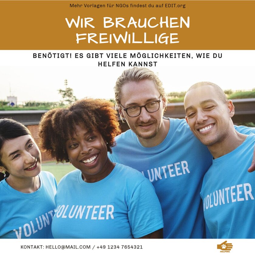Kostenlose Bannerdesigns für NGOs