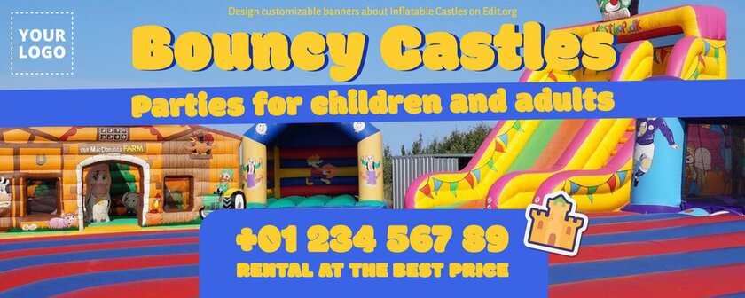 Editable ads to hire Bouncy Castles for parties