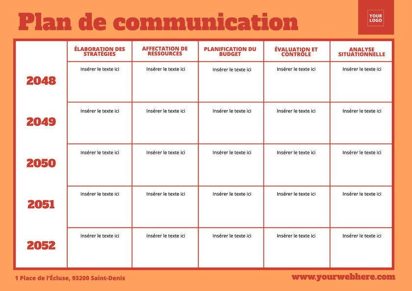 Modèles de plans de communication gratuits