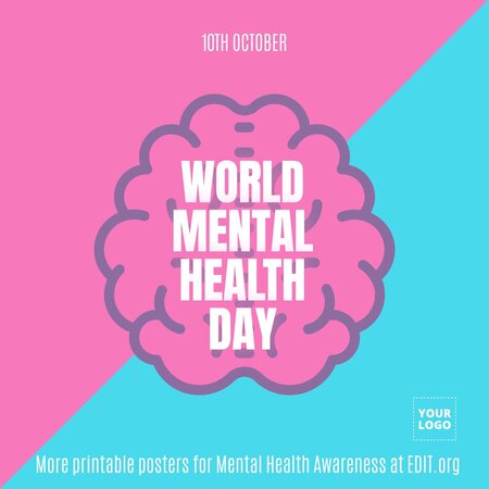 Customize printable mental health awareness posters online