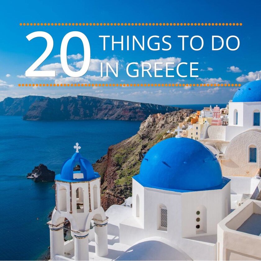 Facebook-Beitrag „20 things to do in greece“ (20 Dinge zu tun in Griechenland)