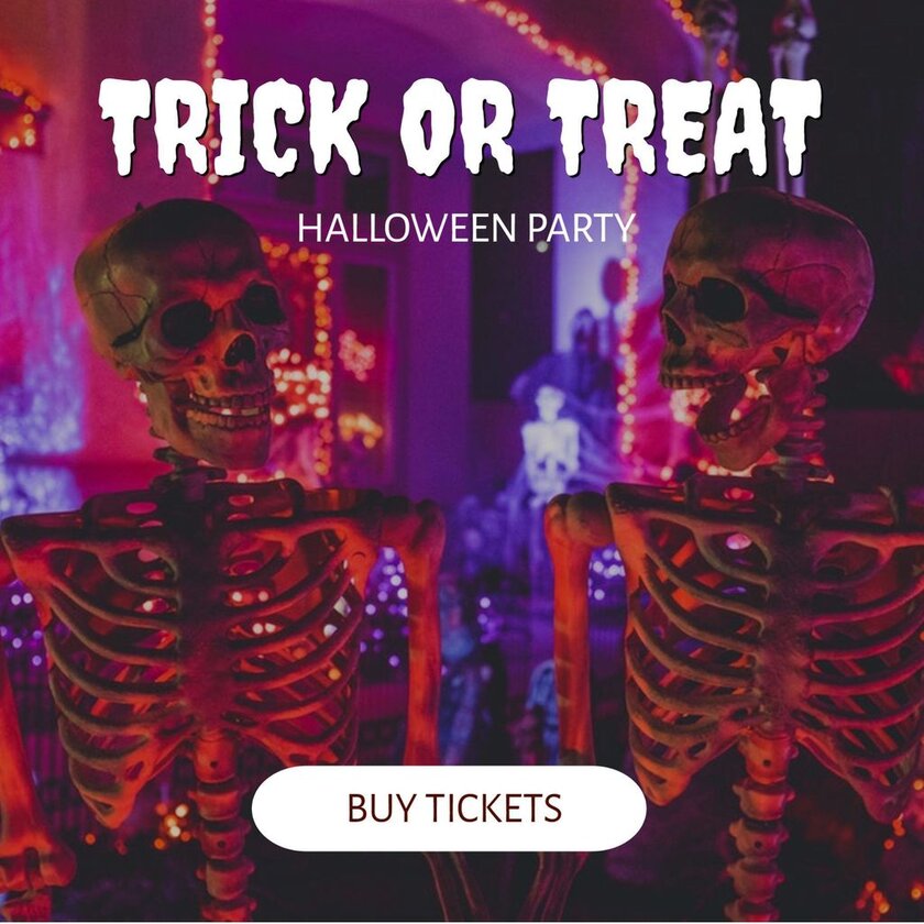 halloween party template 