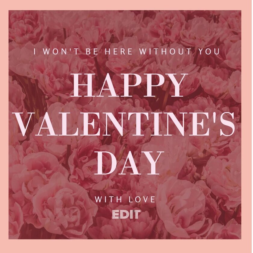 Banner online a desejar um feliz dia de são Valentim 