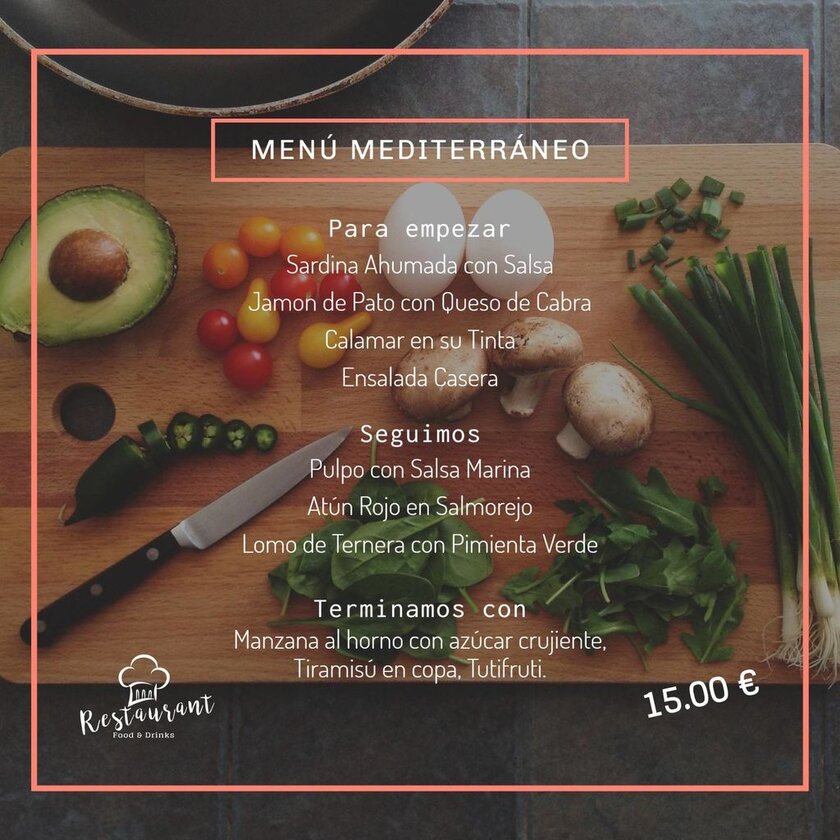 menu del dia mediterraneo