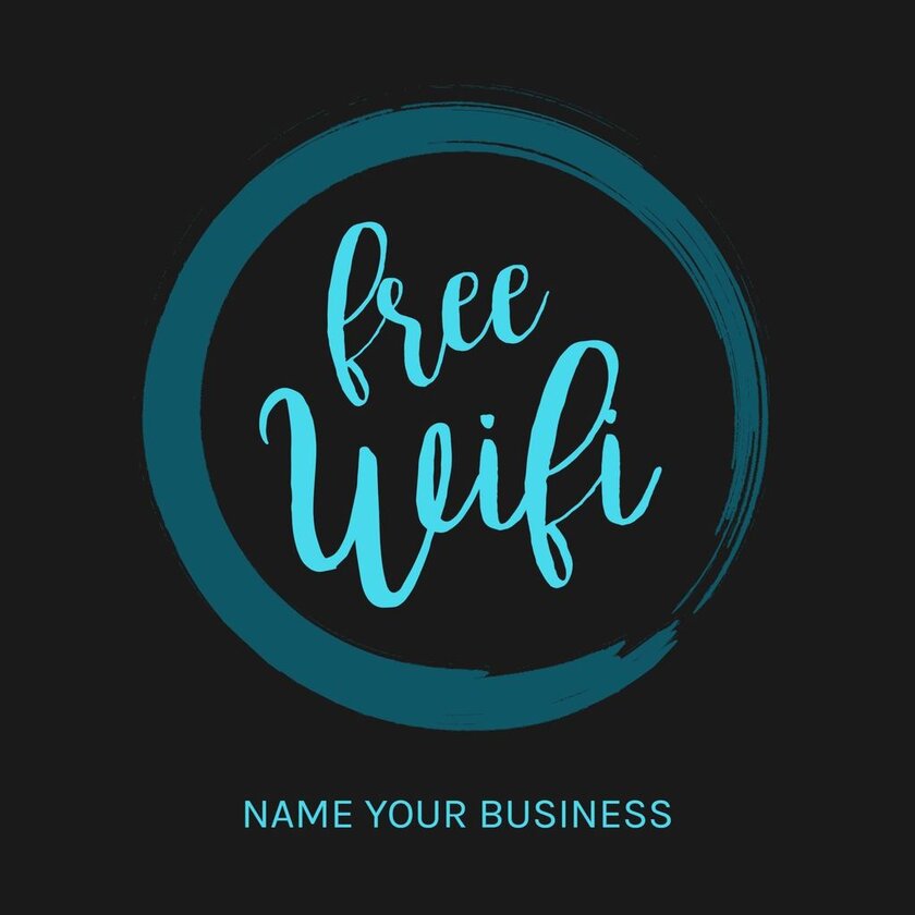 free wifi banner