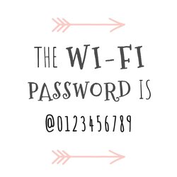 Free WiFi posters for printing