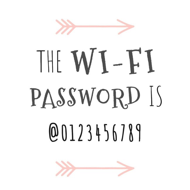 Carteles WiFi gratis para imprimir