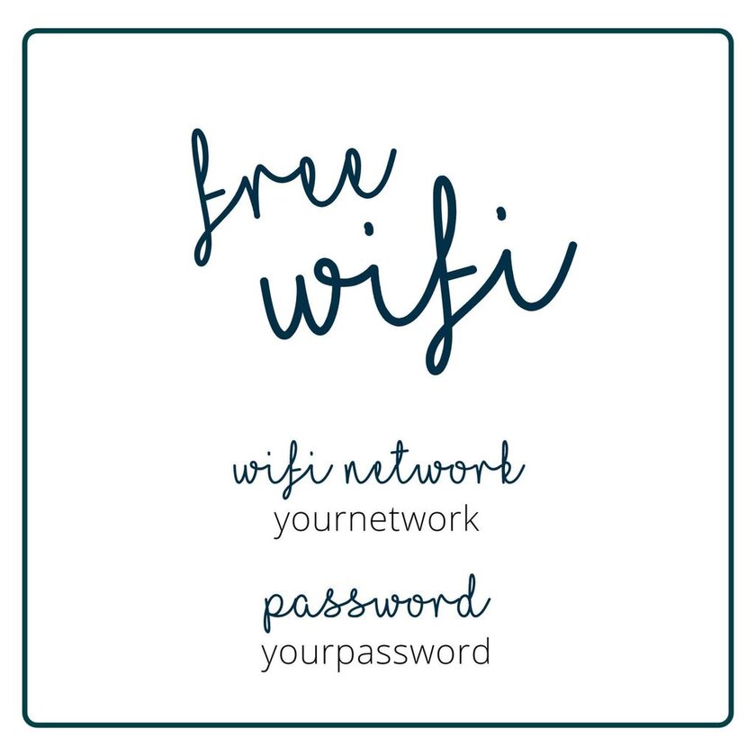 wifi key poster
