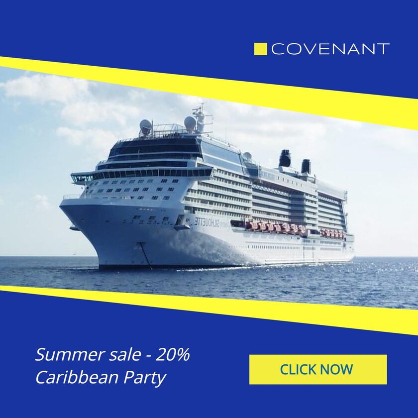 cruise banner template to edit online